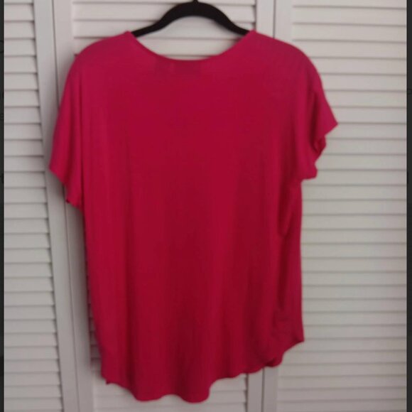 Women's Hot Pink Tee - Picture 2 of 3
